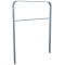 Lean-on hoop made of flat steel | 50 x 12 mm | in bent design | with cross bar | total width: 1000 mm | hot-dip galvanized